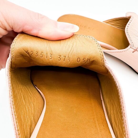 Gucci Pink Leather Flats with Horsebit Detail - Picture 9 of 15